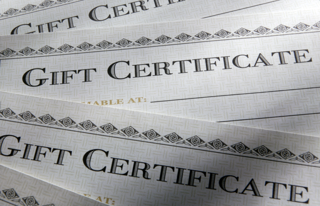 Gift Certificates